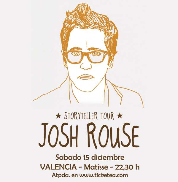 Cartel de la gira de Josh Rouse (Sala Matisse)