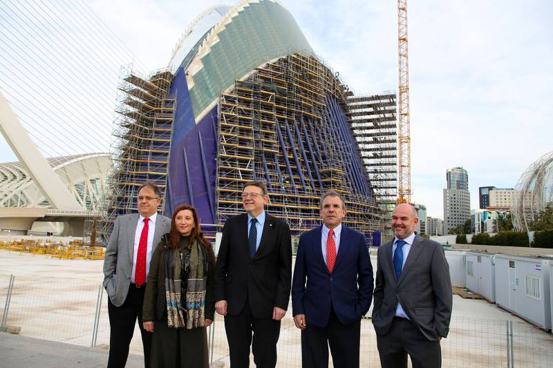 Visita de las obras del edificio del President Puig 