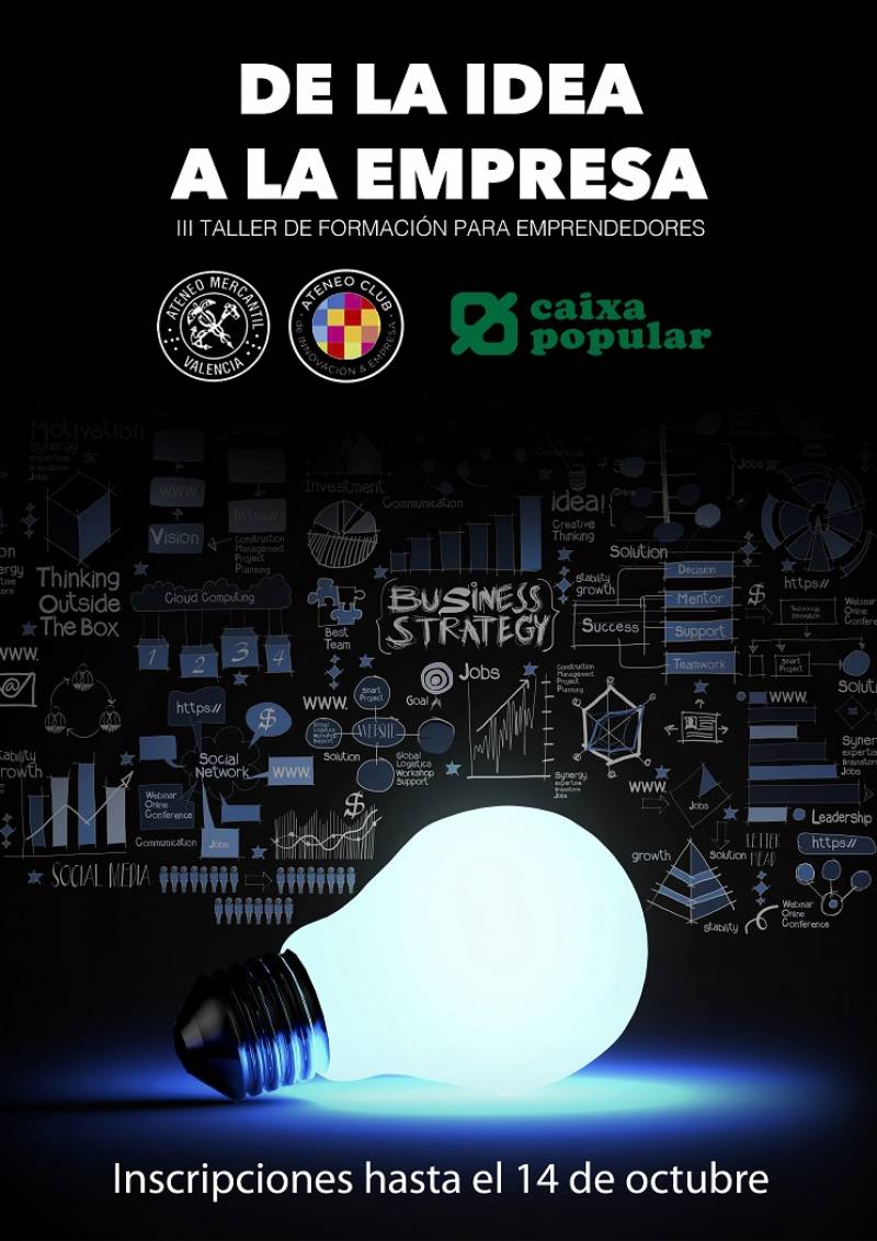 CARTEL III TALLER  DE LA IDEA A LA EMPRESA 2018