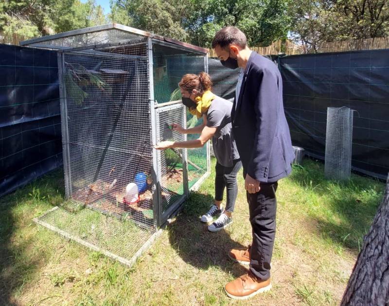 Una de las obras que se pueden ver en el viejo cauce. FOTO EPDA