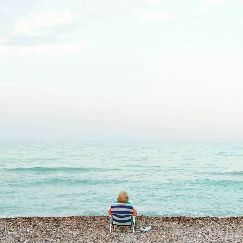 La playa de Almardà, tranquila. FOTO LLUESMA