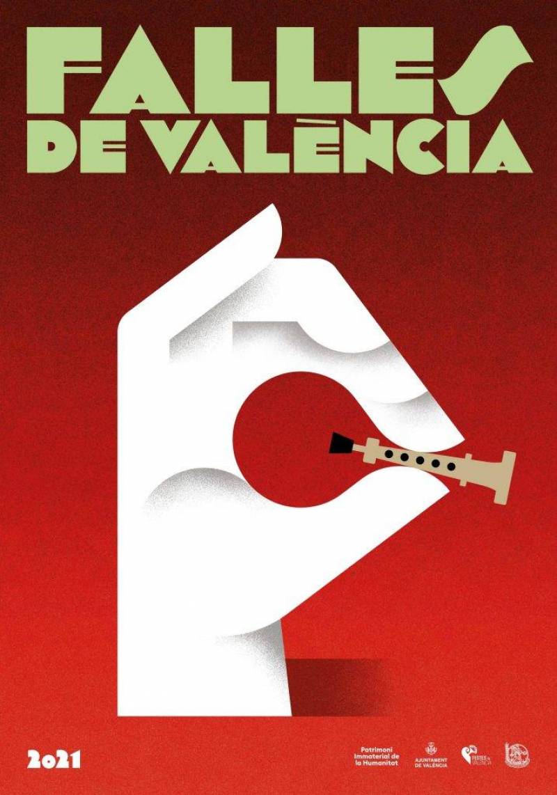 Cartell promocional de les Falles. EPDA.