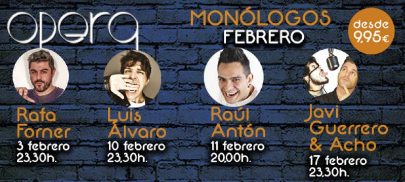 Monologos febrero Casino Cirsa Valencia