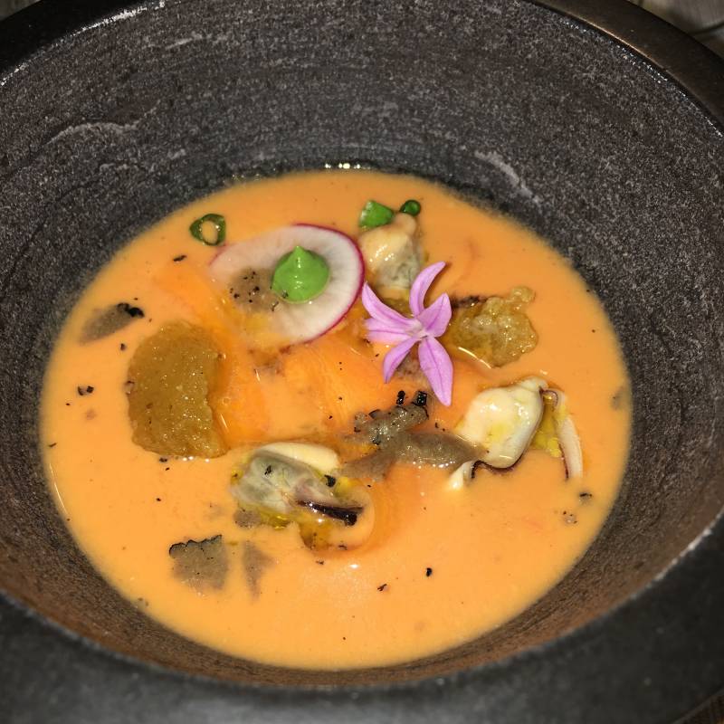Mortero de sopa de tomate//E.C.