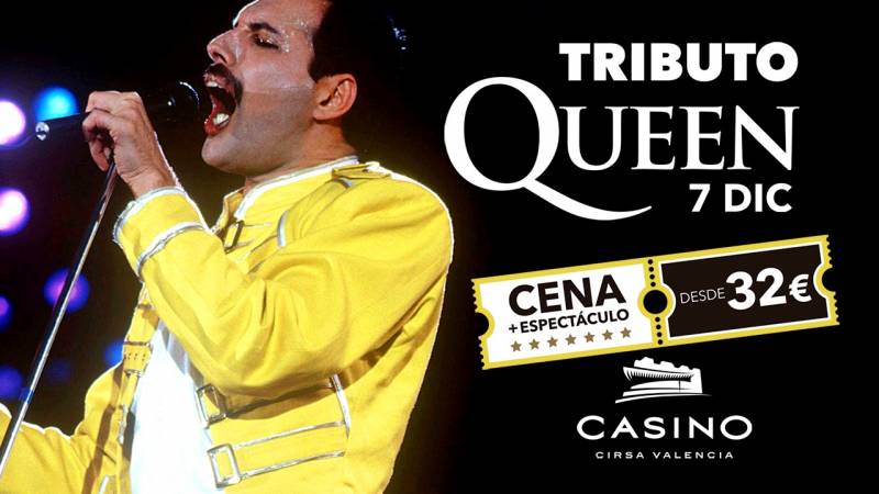 Tributo Queen diciembre Casino Cirsa Valencia