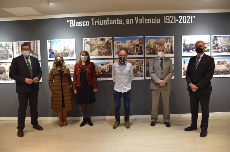 Joaquín Cerveró, director de El Corte Inglés Pintor Sorolla-Colón; Ignacio Soler; José Plana Valera, Marga Preda, Glòria Trello y Pau Pérez Rico. EPDA.  