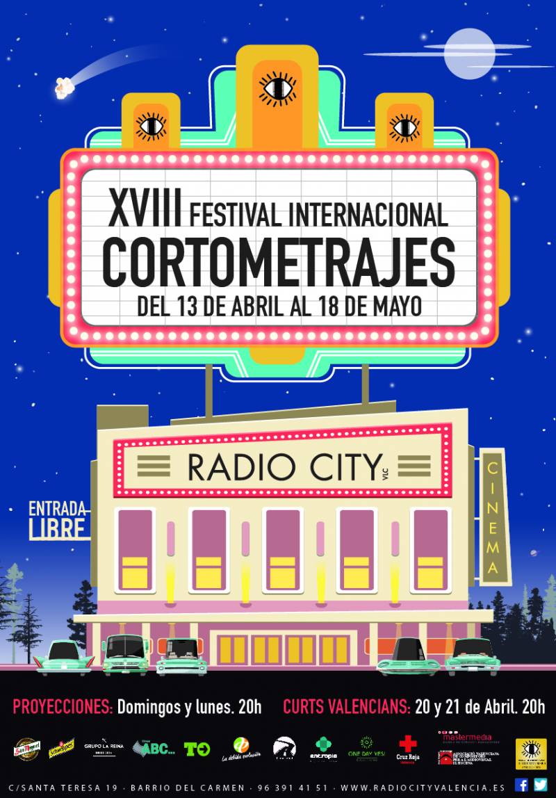 POSTER XVIII FESTIVAL CORTOMETRAJES RADIOCITY