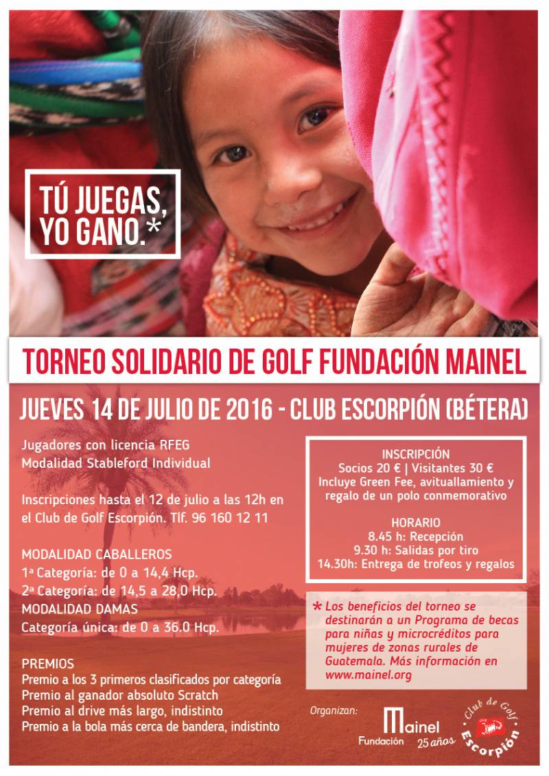 Torneo de Golf solidario Fundación Mainel