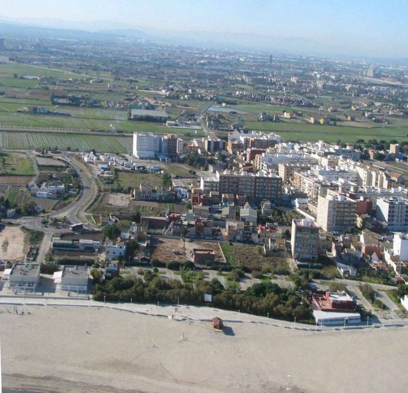 Vista aérea de parte de Pinedo