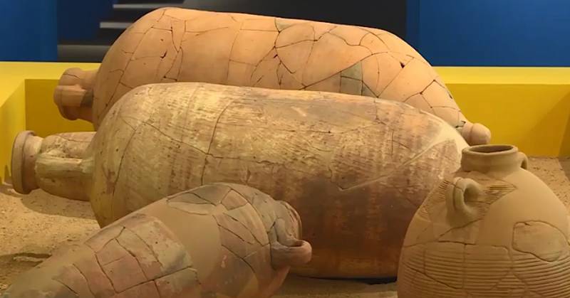 Detalle de una de las muestras de la exposición sobre los visigodos Detalle de una de las muestras de la exposición sobre los visigodos