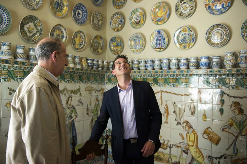 Rodríguez y Borràs en la Fábrica?Museo de la Cerámica Valenciana José Gimeno Martínez