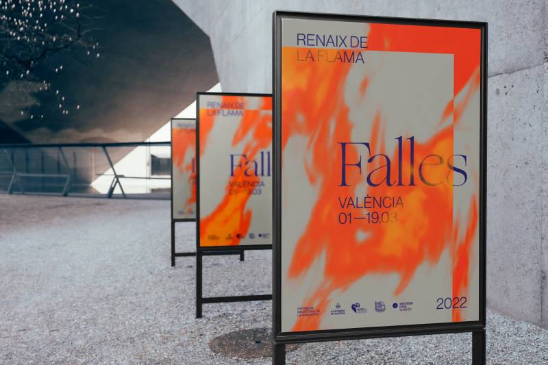 Imatge promocional dels nous cartells per a les Falles 2022. EPDA.