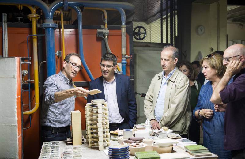 Rodríguez y Borràs en la Fábrica?Museo de la Cerámica Valenciana José Gimeno Martínez