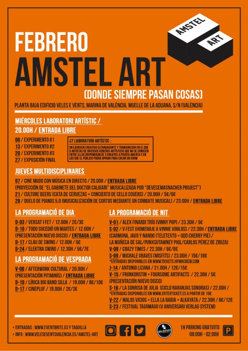 Cartel febrero Amstel Art