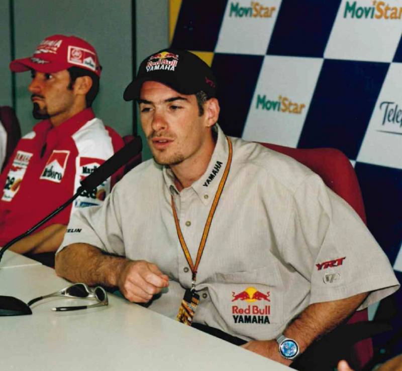 Regis Laconi press conference GP Comunitat Valenciana 1999