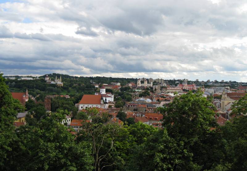 Vista de la ciudad desde la Torre Gedimias, Foto Clara Estrems, Las sandalias de Ulises