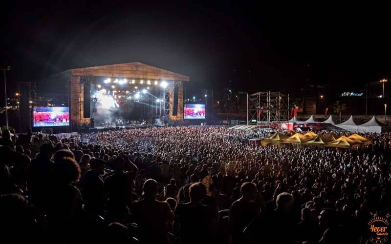 Escenario de un festival de València