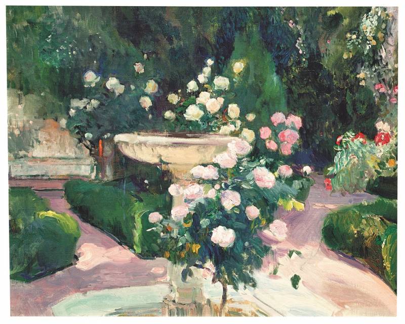 Fuente y rosal de la Casa Sorolla. Joaquín Sorolla