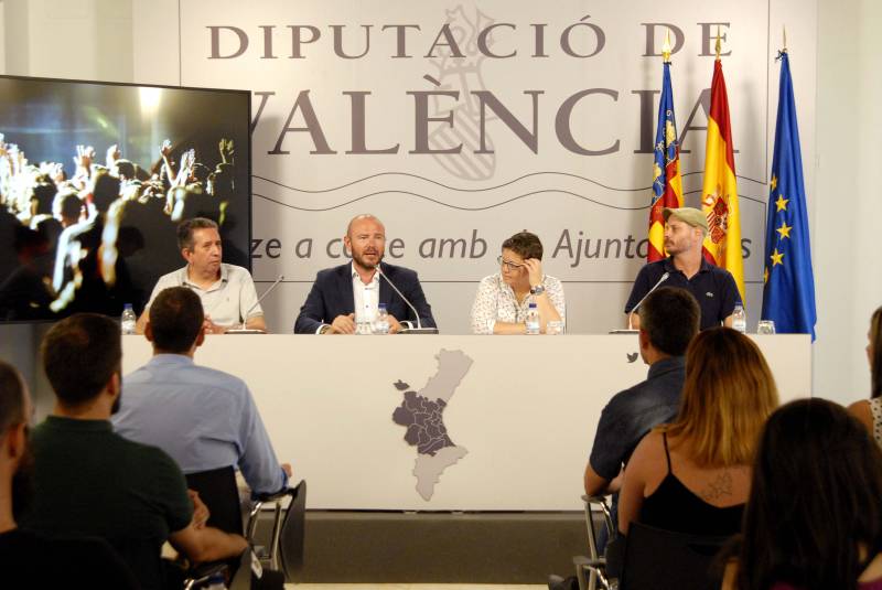 Quique Borrás, Toni Gaspar, Isabel García y Enrique Medina