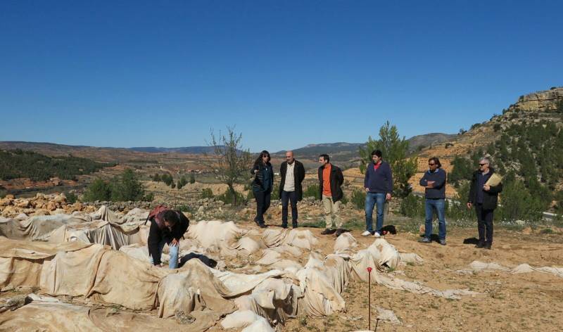 Xavier Rius en su visita a La Celadilla 