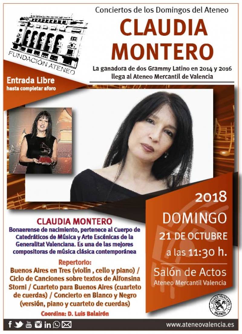 Concierto Claudia Montero