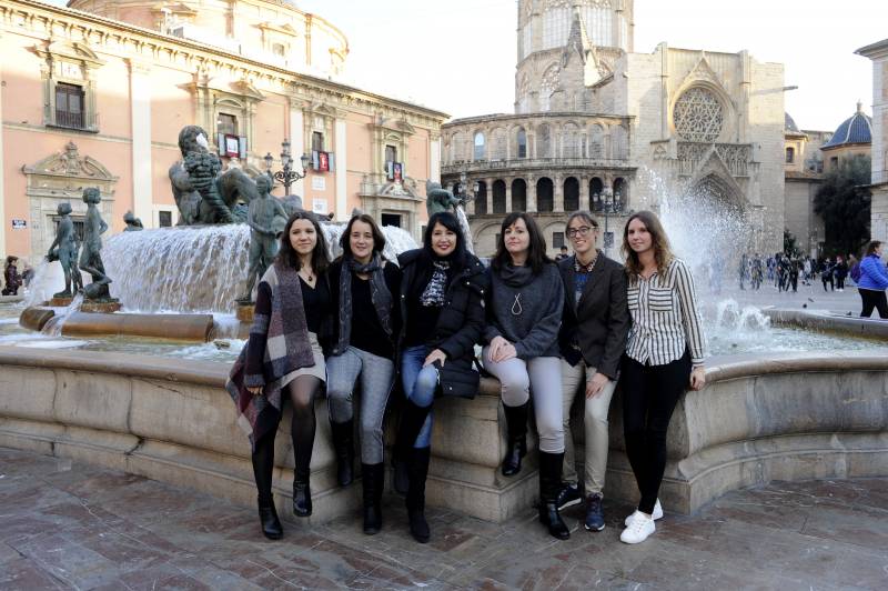 Claudia Montero, Esther Torró, Sara Galiana, Raquel Sánchez, Iluminada Pérez y Mª José Belenguer