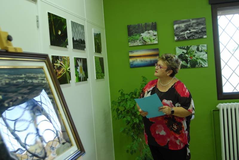 Mercedes Berenguer, visita la muestra 