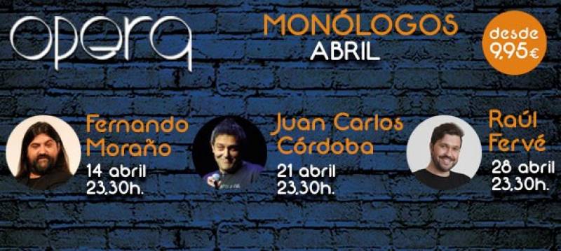 Monólogos opera abril Casino Cirsa Valencia