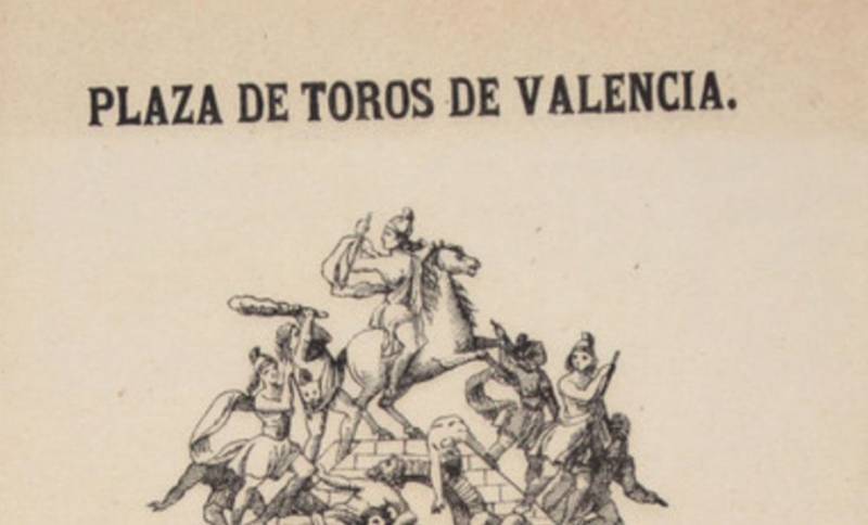 Año 1877, el boceto más antiguo de una falla de Valencia -  Foto: archivo.dival.es