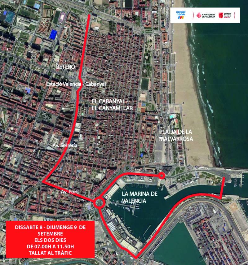 Triatlon mapa SABADO Y DOMINGO