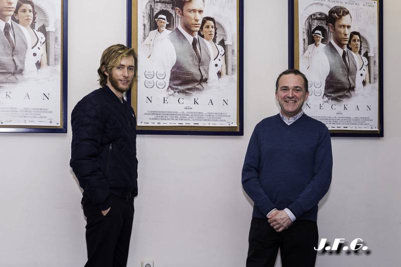 Pablo Rivero y Gonzalo Tapia en los cines Babel de Valencia