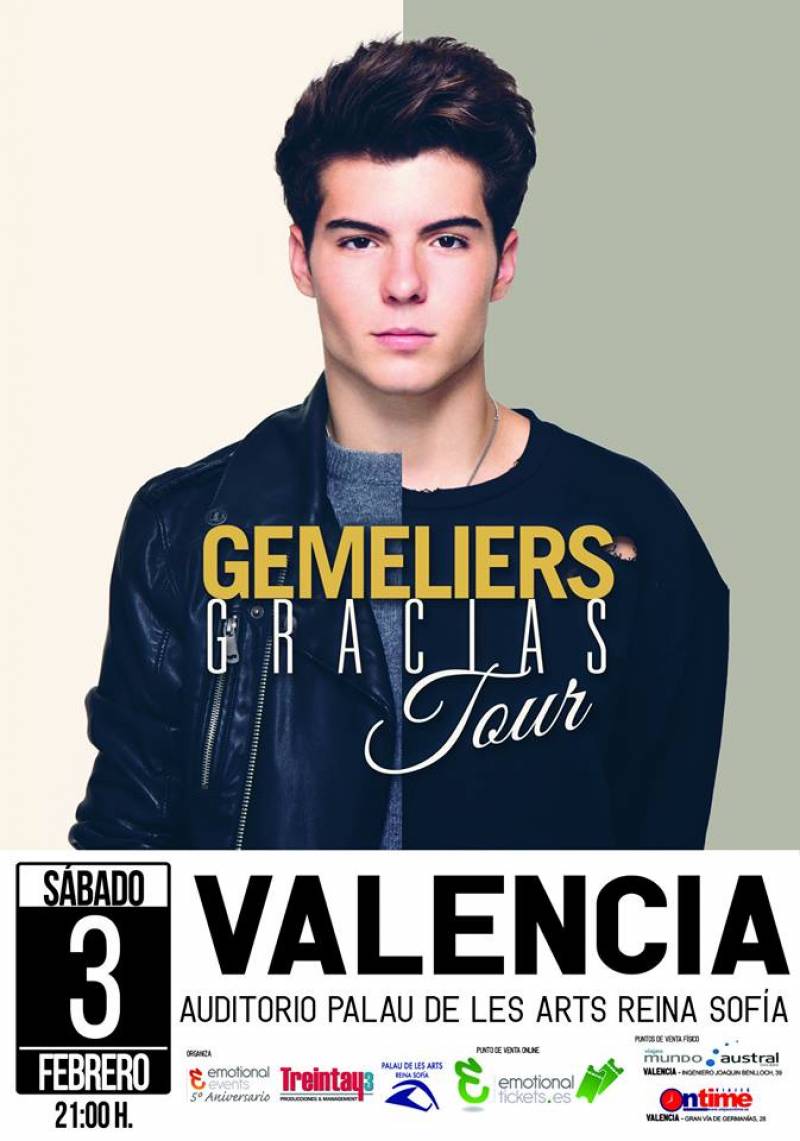 Nuevo cartel del concierto de Valencia