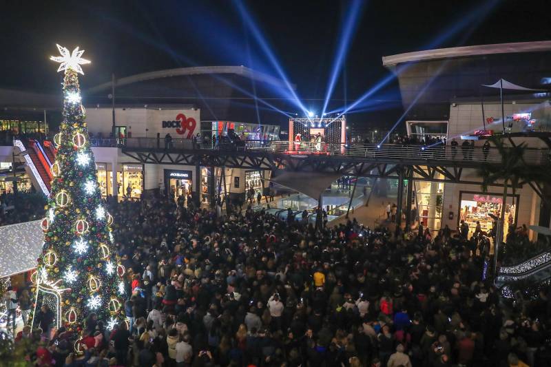 Momento del encendido de luces en 2018