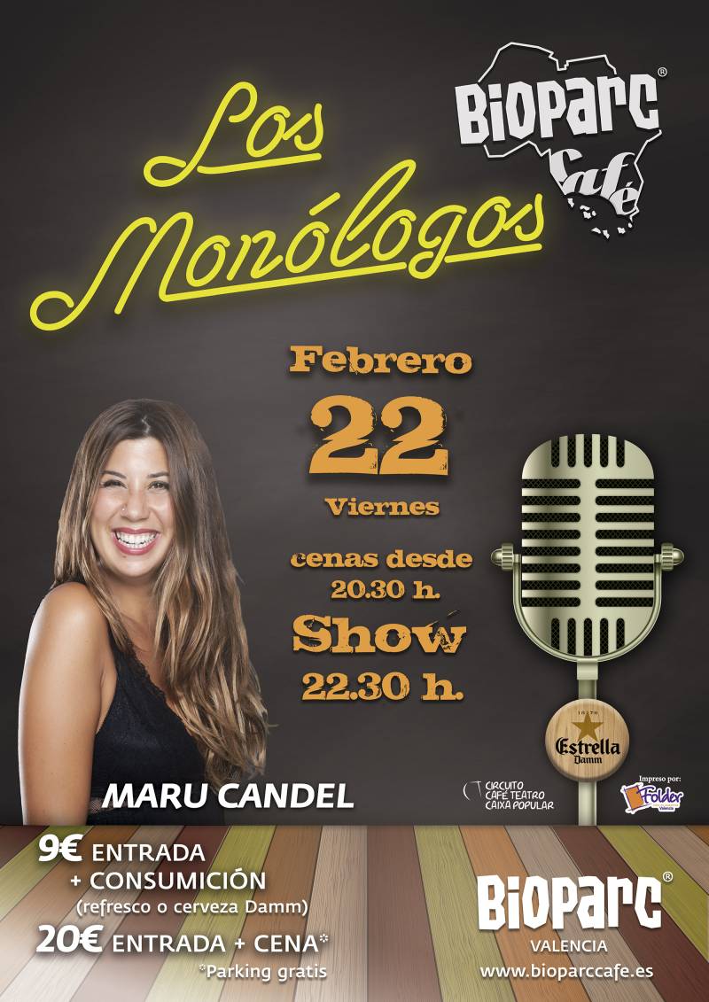 Monólogo Maru Candel - BIOPARC Café febrero 2019