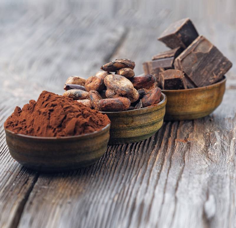 cacao natural. 
