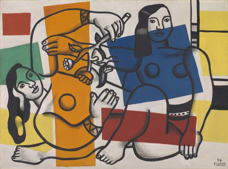 Fernand Léger, Two Women Holding Flowers,1954. © ADAGP, Paris and DACS, London 2018 Fernand Léger, Two Women Holding Flowers,1954. © ADAGP, Paris and DACS, London 2018
