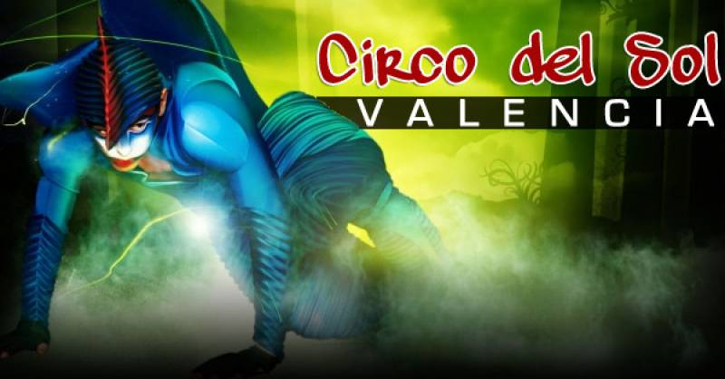 Caretl del circo del sol en Valencia. //Viu Valencia Caretl del circo del sol en Valencia. //Viu Valencia