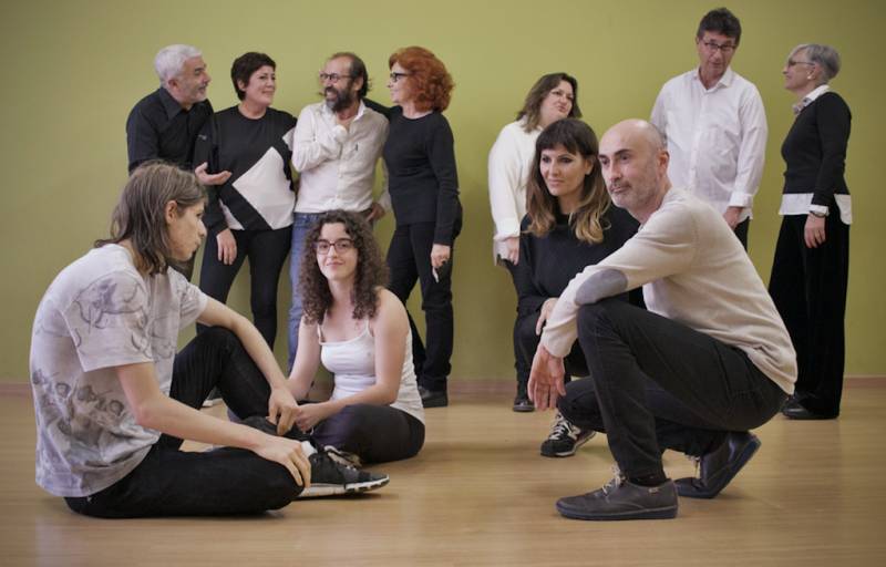 Actores y actrices del Festival de Talleres de Teatro Clásico. EPDA