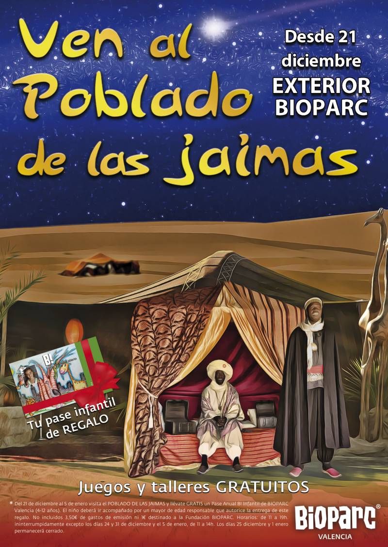 Navidades 2019 Poblado de las Jaimas BIOPARC Valencia