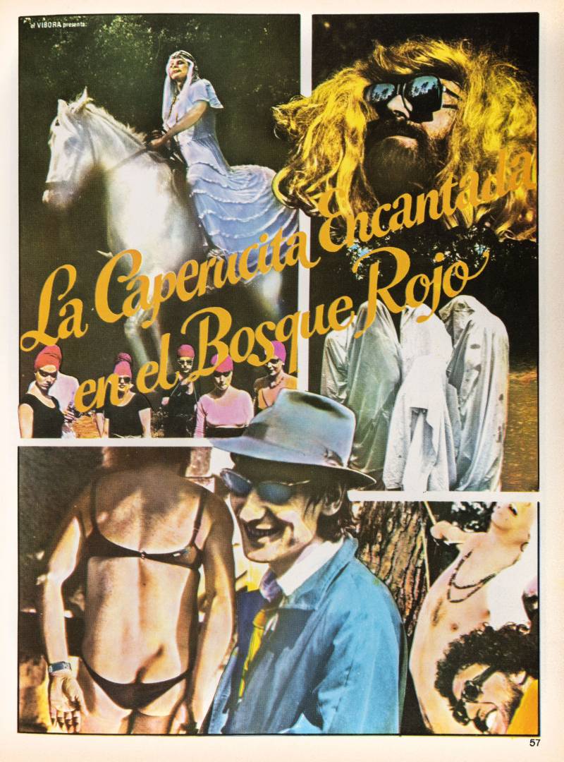La Caperucita Encantrada en el Bosque Rojo, fotonovela dirigida por Nazario publicada en la revista Víbora Comixx, nº 8 y 9, 1980