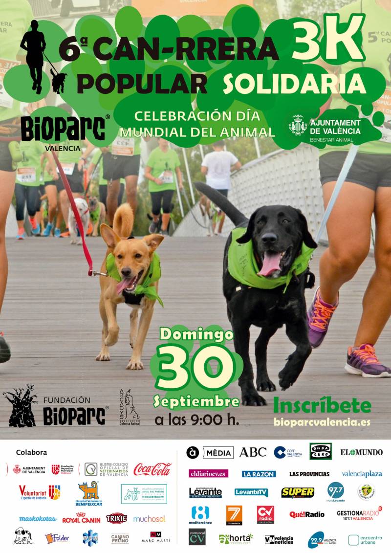 Cartel oficial 6ª CAN-RRERA BIOPARC - 2018