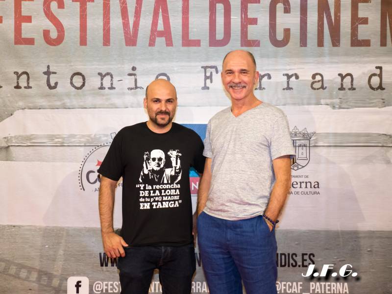 Lucas Figueroa y Darío Grandinetti en Kinépolis-Paterna. Festival Cine Antonio Ferrandis. 