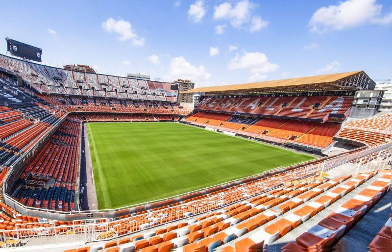El estadio de Mestalla es el más antiguo de primera división. /EPDA