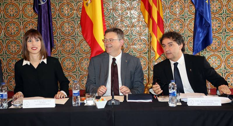 Diana Morant, Ximo Puig y Francesc Colomer