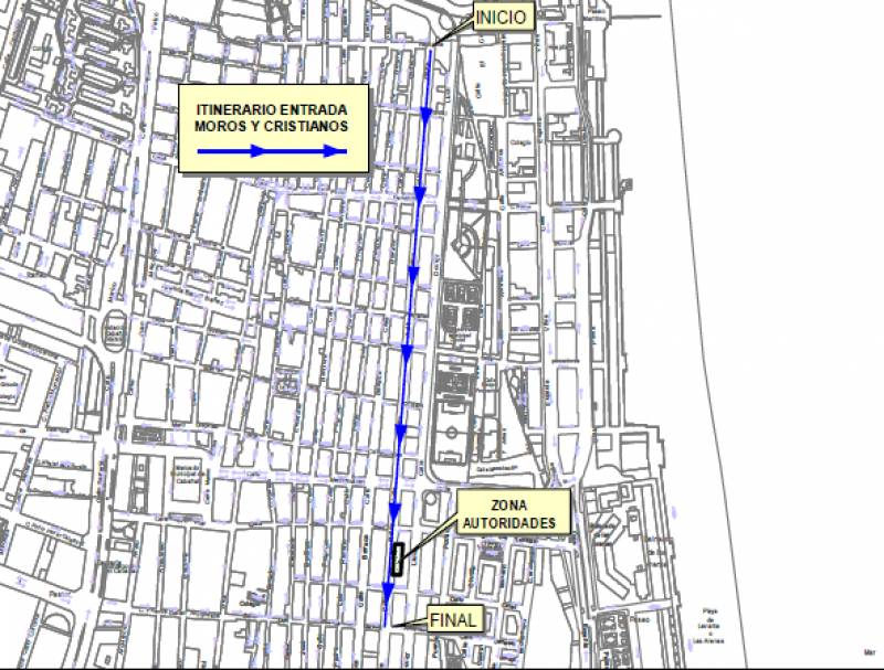 Itinerario de la entrada