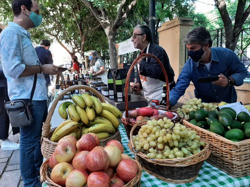 Mercat agroecològic al campus de Blasco Ibáñez. 