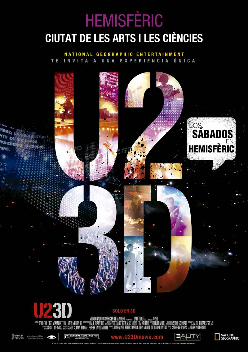 Cartel U2 en 3D