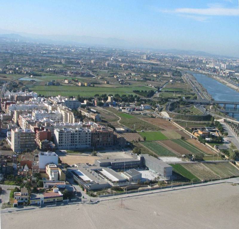 Vista aérea de parte de Pinedo