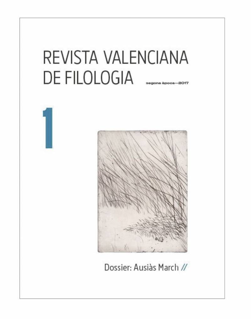 Portada revista valenciana de filología