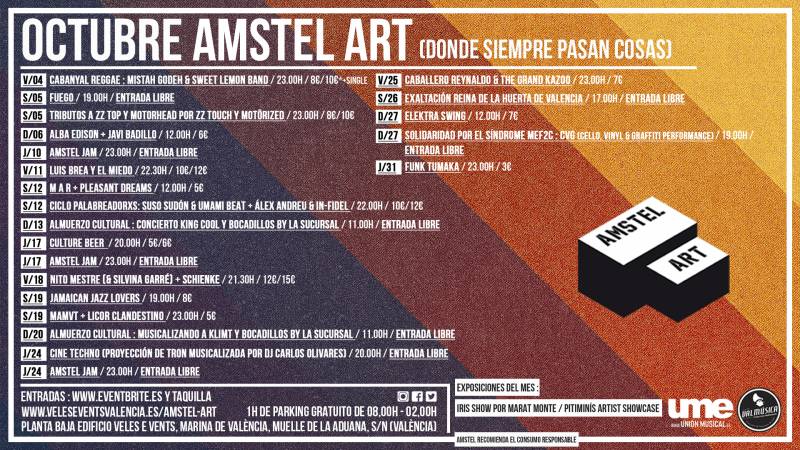 CARTEL OCTUBRE 19 AMSTEL ART 